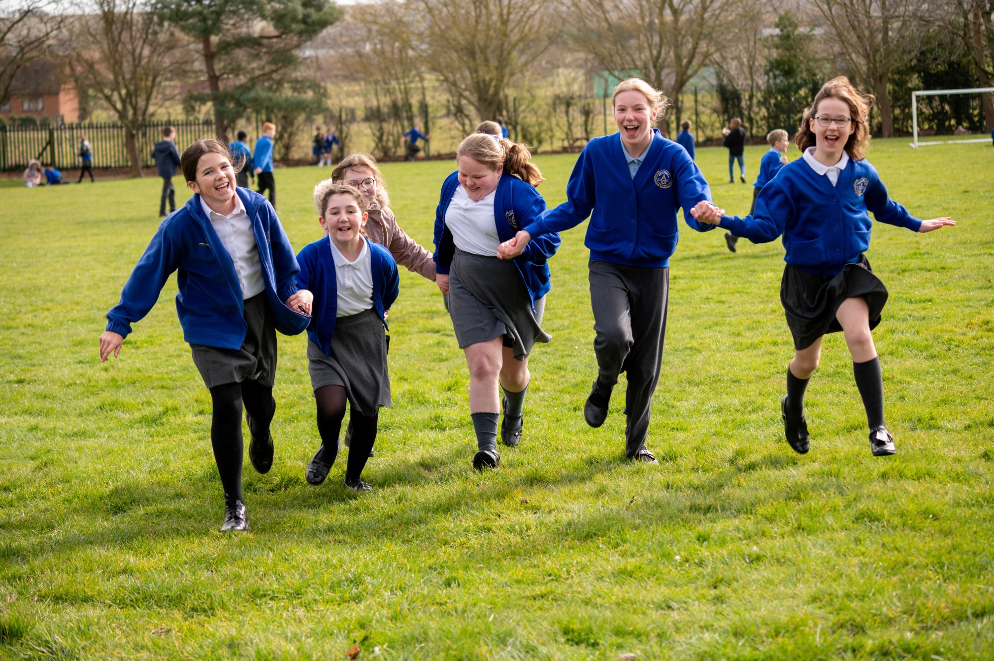 4 children in Holywell uniform